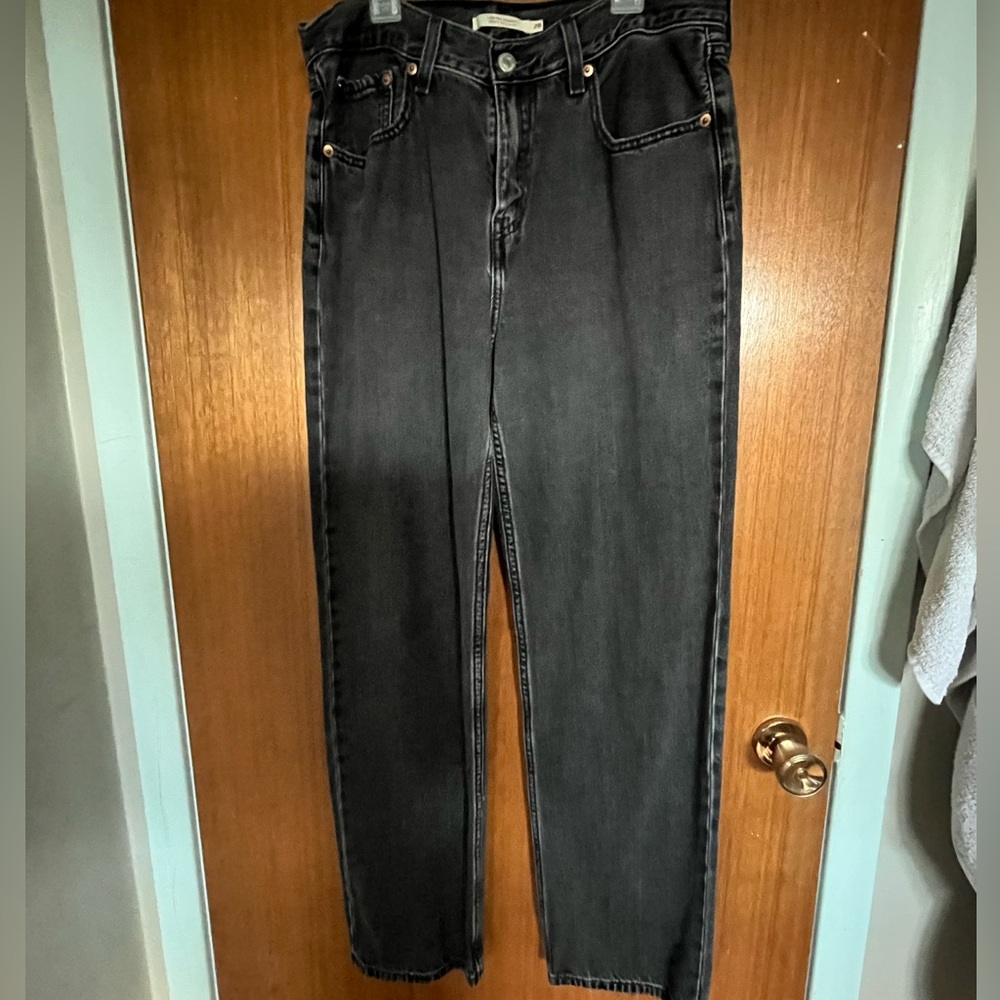 Levi's Black Straight Leg Jeans